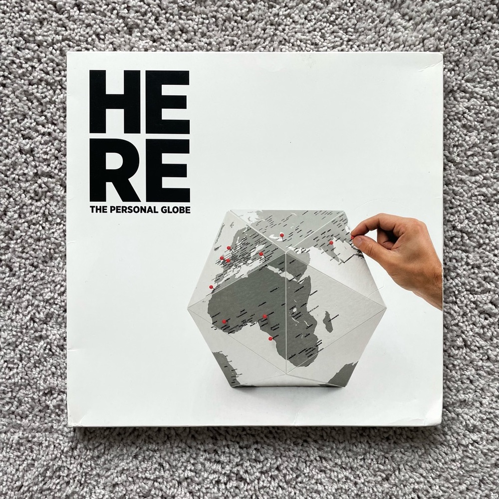 Here - The Personal Globe by Countries - Grey, Medium -Palomar